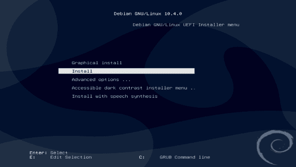Installation du système d'exploitation Debian