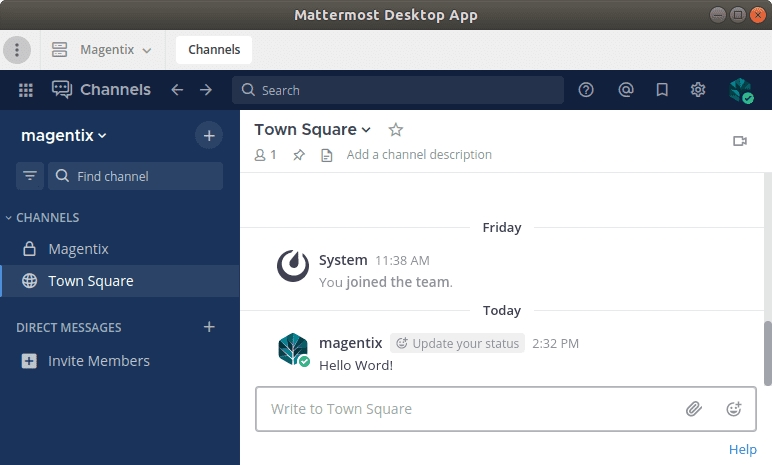 Mattermost desktop application